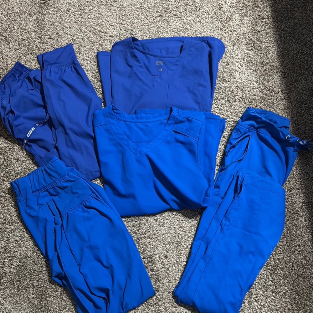 Med Couture Blue Track Pants with Jogger Style